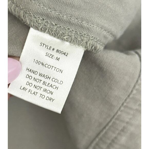 Anthropologie Grade and Gather Utility Top Women Medium Brown Long Sleeve Boho - Picture 11 of 12